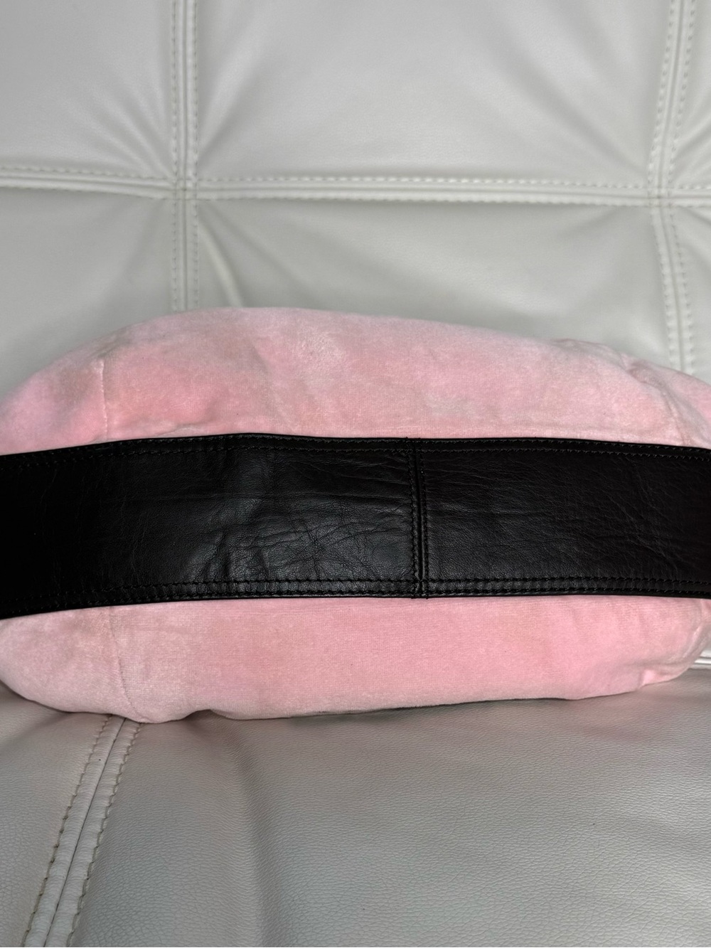 Juicy Couture Pink 'Juicy Royal' Embroidered Shoulder Bag with Gold Hardware - Picture 4 of 16